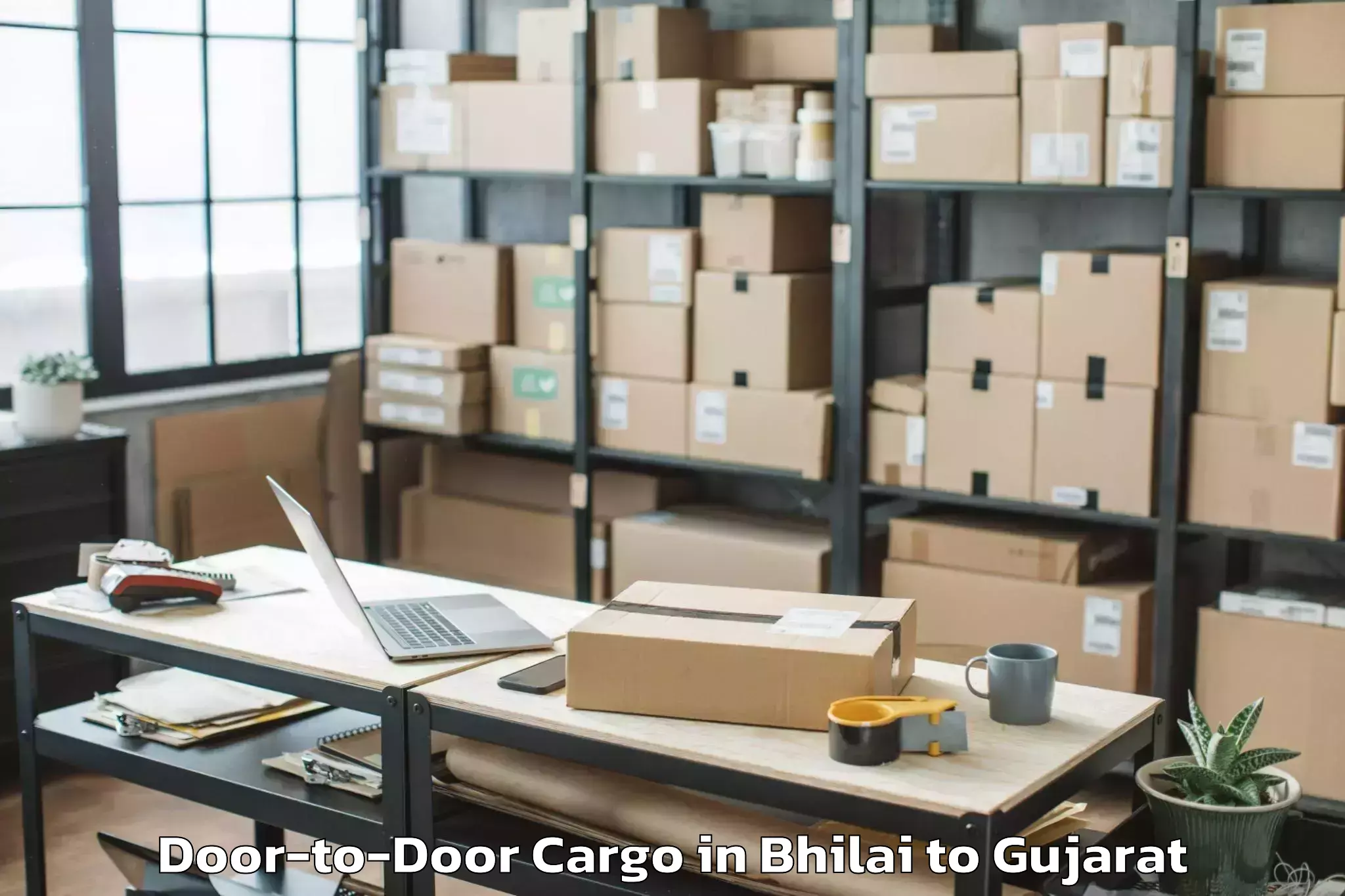 Expert Bhilai to Mahudha Door To Door Cargo